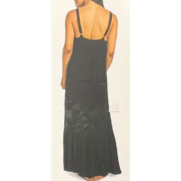 Hurley | Women's Ruffle Hem Maxi Dress | Black | Various Sizes - Picture 4 of 4